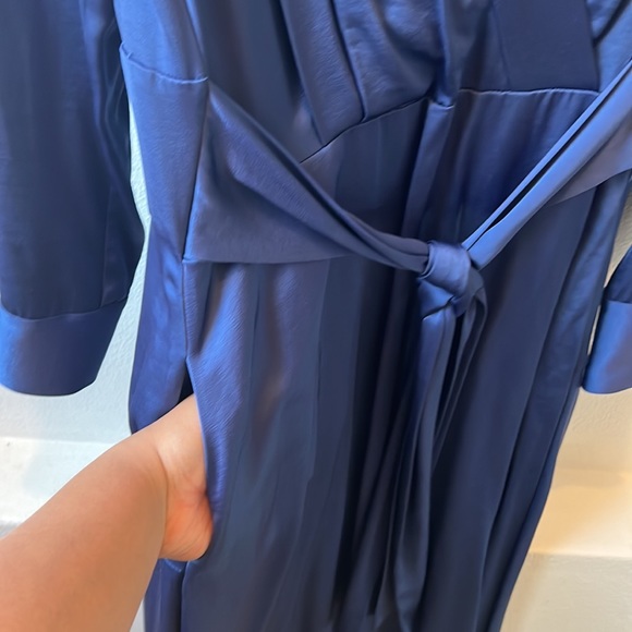 Tahari Periwinkle Wrap Dress - Picture 7 of 10
